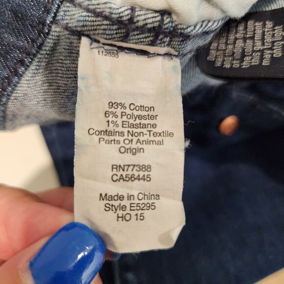 Madewell 10" High Riser Skinny Jeans in Lydia Dark Wash Stretch Denim 27 - Picture 9 of 9